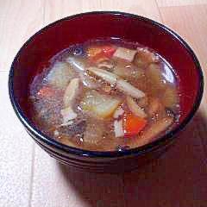 寒い夜は、野菜たっぷり! けんちん汁